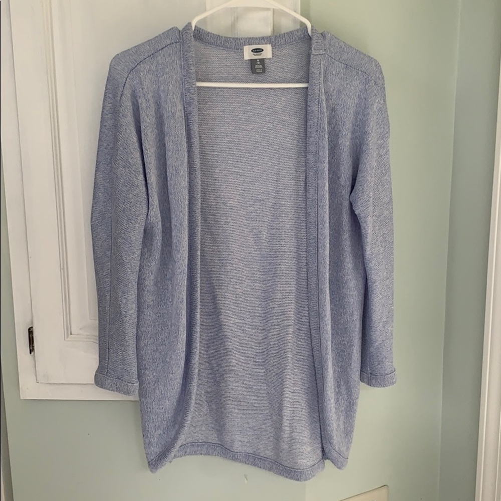 Pretty blue sweater cardigan, perfect for layering